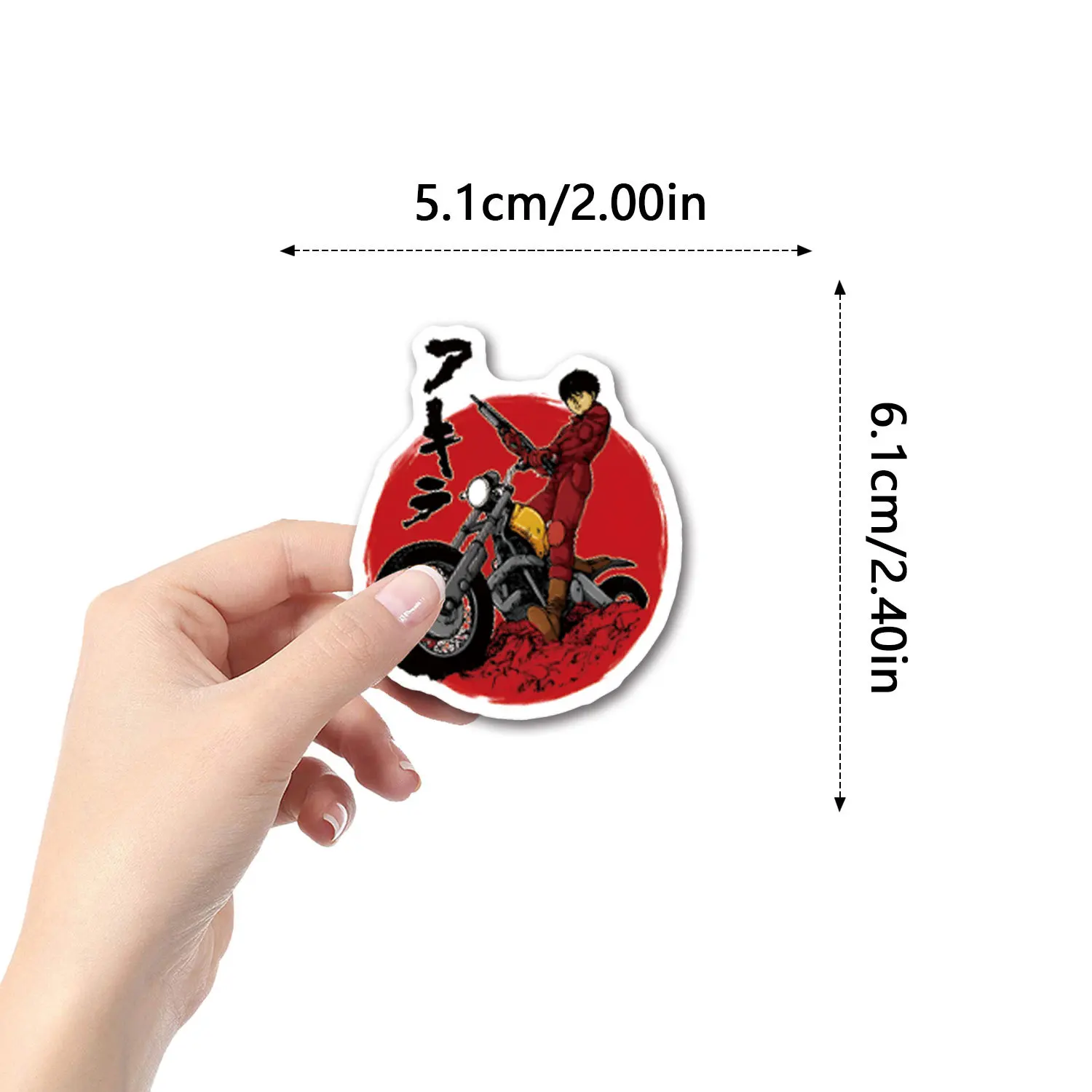 10/55 pçs anime akira adesivo dos desenhos animados graffiti decalque brinquedo presente personalizado decoração criativa scooter caso de telefone copo água mesa