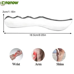 1PCS Stainless Steel Gua Sha Bar,Metal Guasha Scraping Tool,Muscle Scraper Stick for Deep Tissue/Fascia/Face/Scar for Body Plane