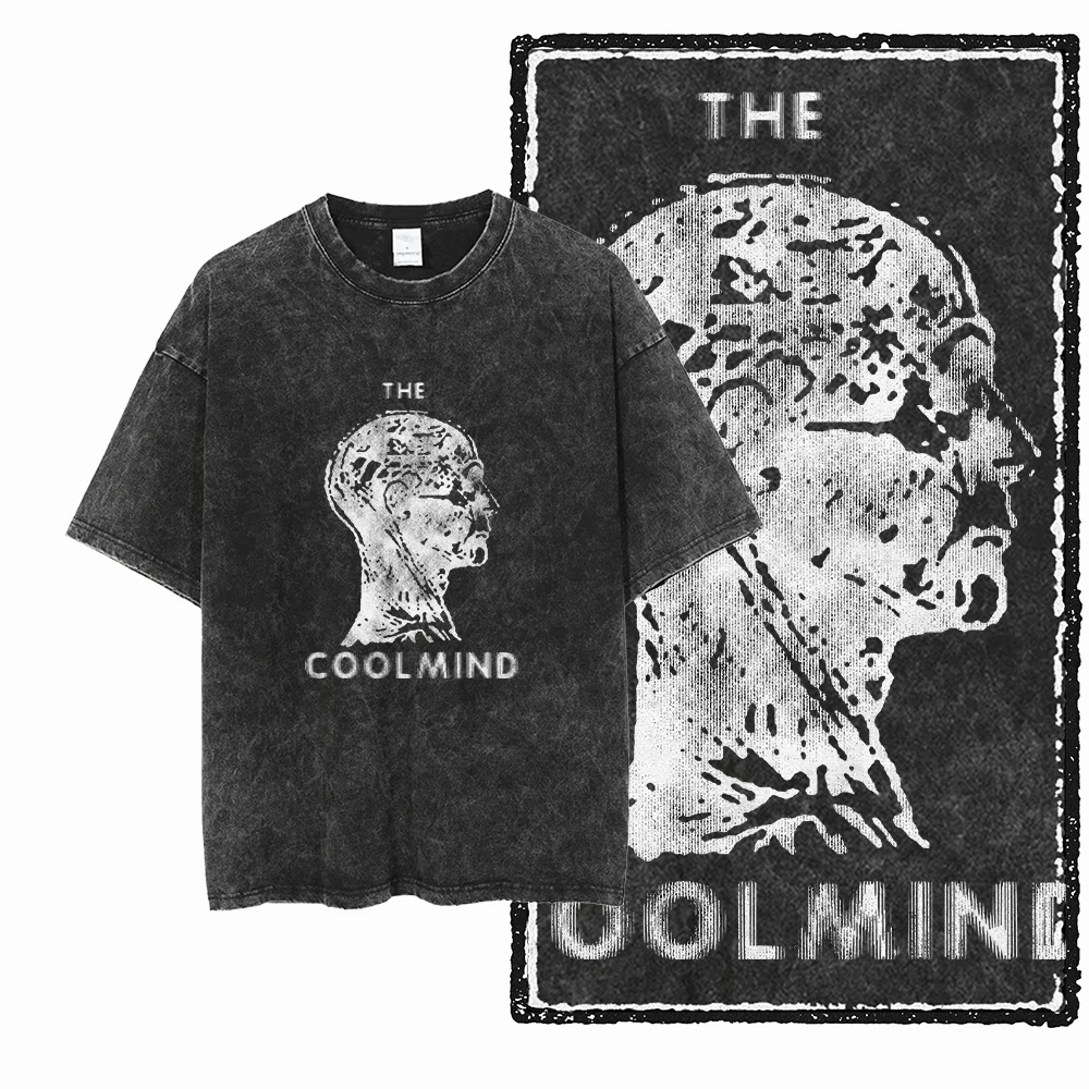 ZF STREETWEAR Printed Cotton Acid Washed Exclusive Graphic Unisex T Shirt Cool Vintage retro Men Tshirts Big Size Tee for men image 6