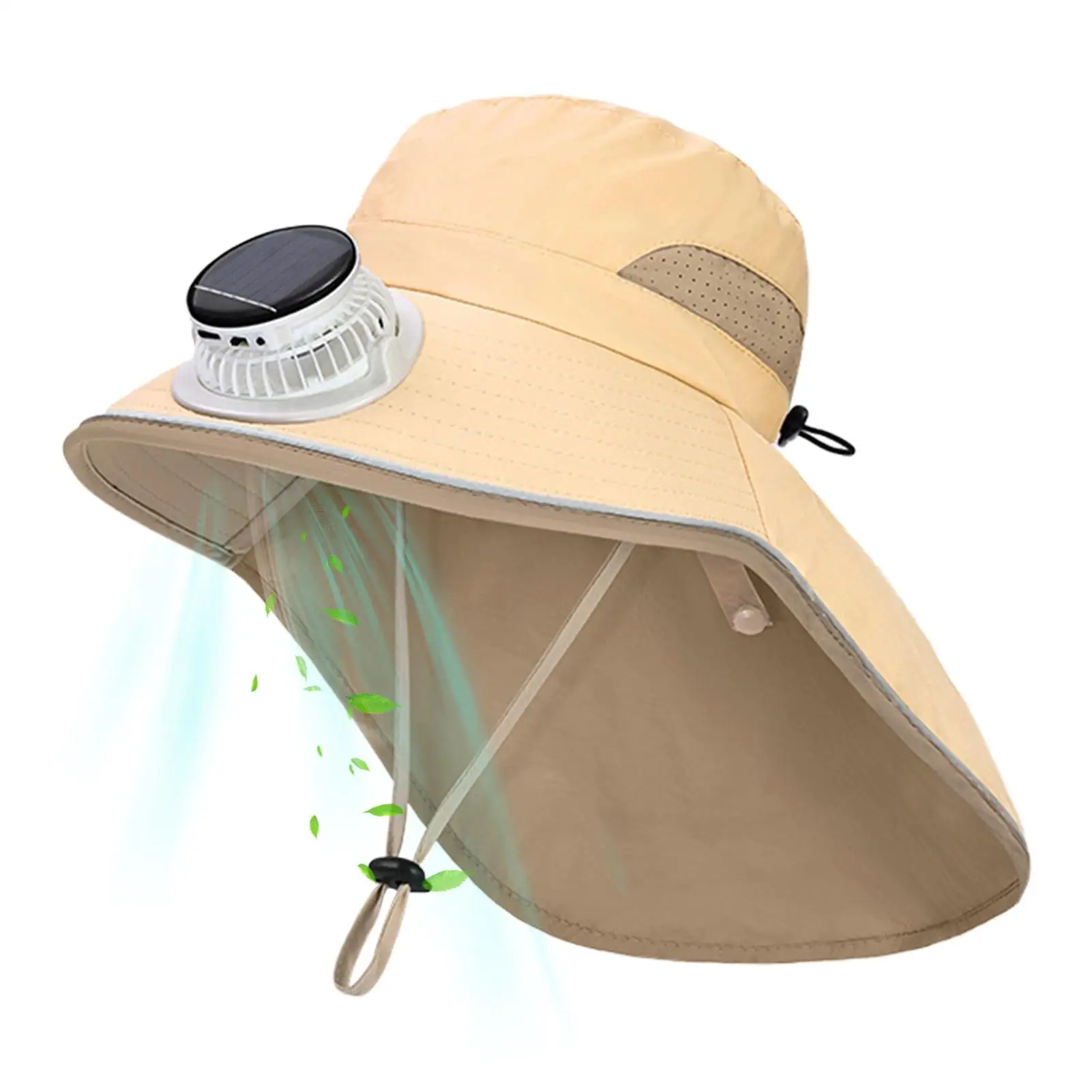 

Solar Powered Fan Hat Bucket Hats Breathable Sports Gear UV Protection Headwear For Outdoor Camping Fishing Vacation Girls Boys