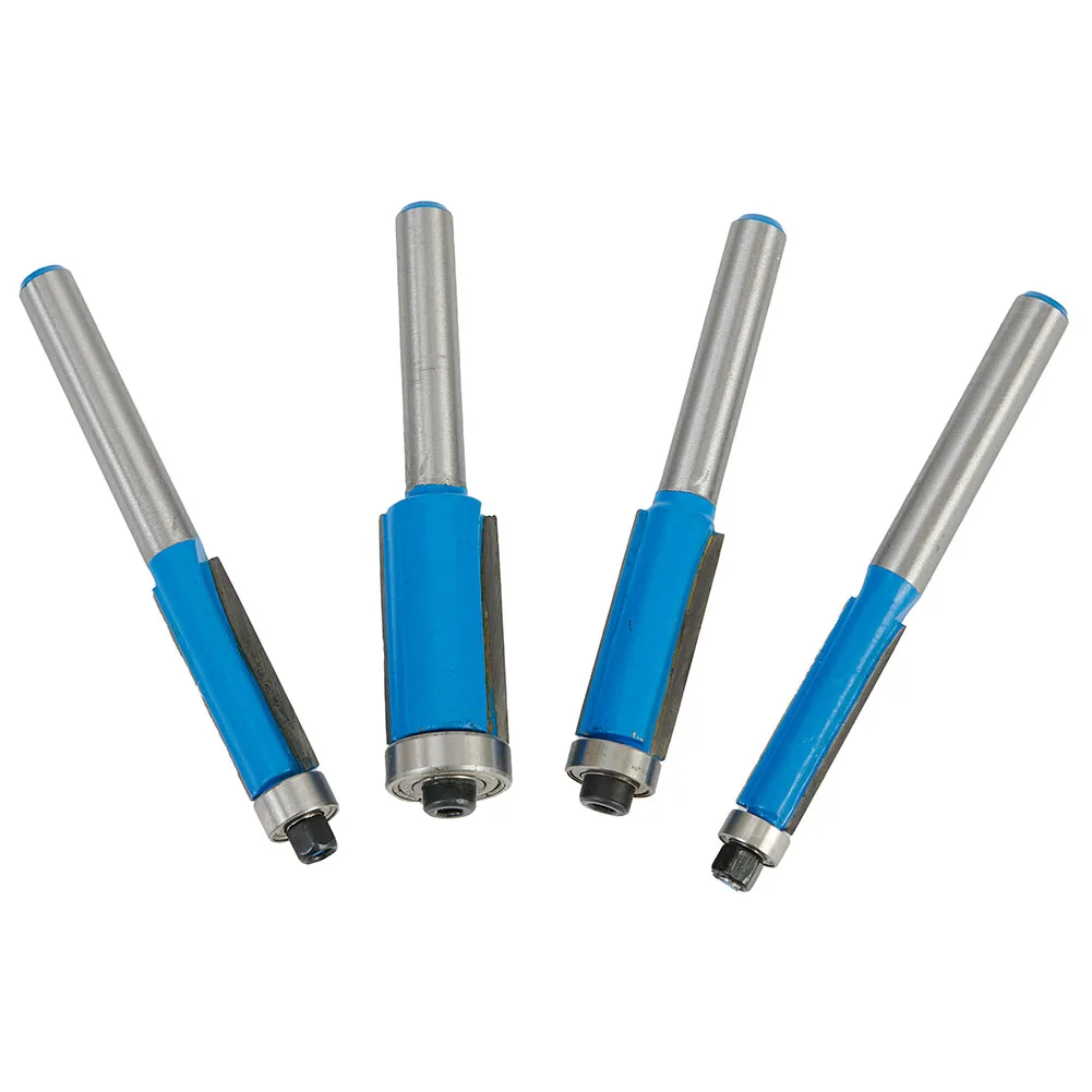 Brocas retas niveladas para carpintaria, 4 unidades, compostos, aparador de plástico, modelo, ferramentas de corte