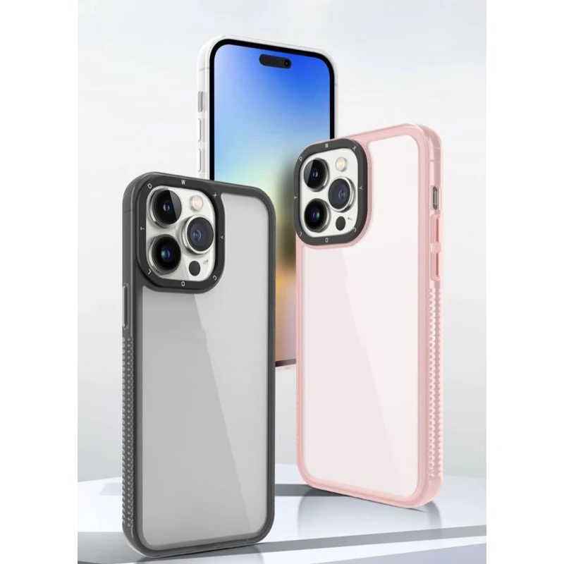 Custodia per telefono con Cover posteriore in TPU PC per iPhone 15 14 13 12 11 Pro Max Plus