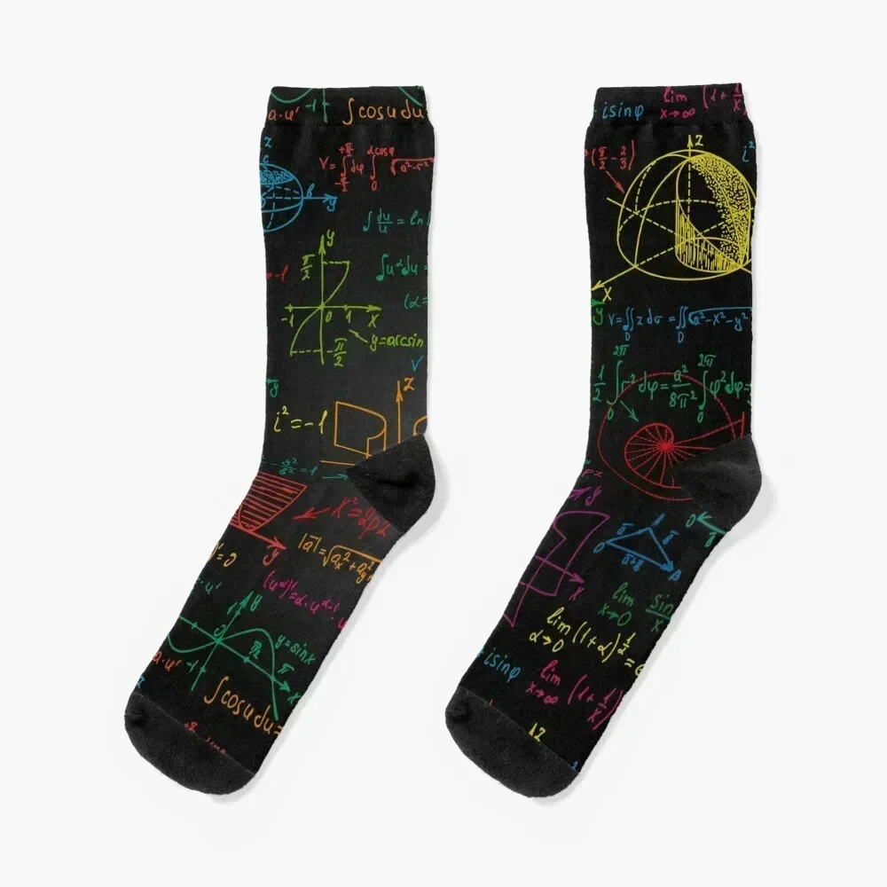 I love mathematics Socks halloween Rugby Women Socks Men's