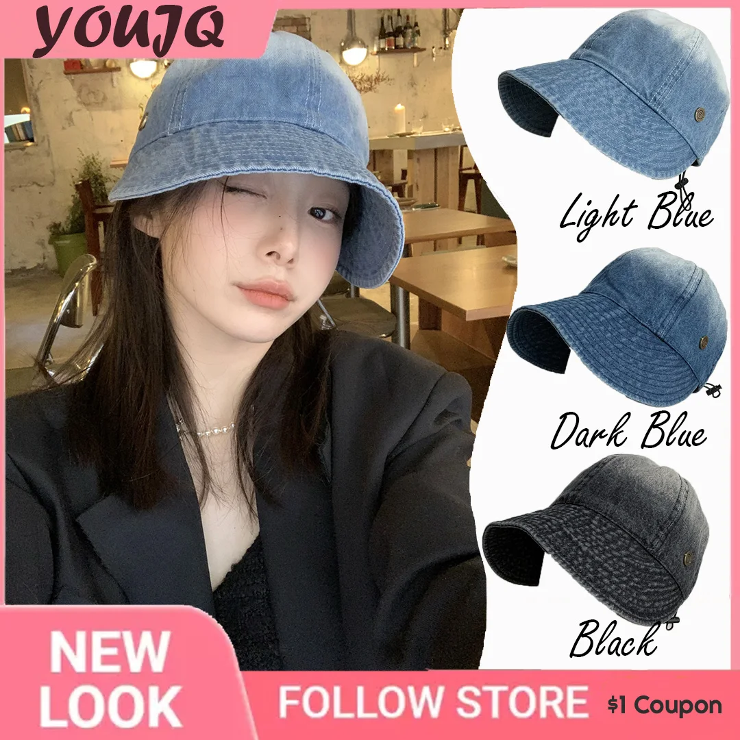 

Spring Denim Gradient Baseball Caps Snapback Summer Washed Cotton Hip Hop Cap Men Women Outdoor Sun Hats For Lady Visor Gorro