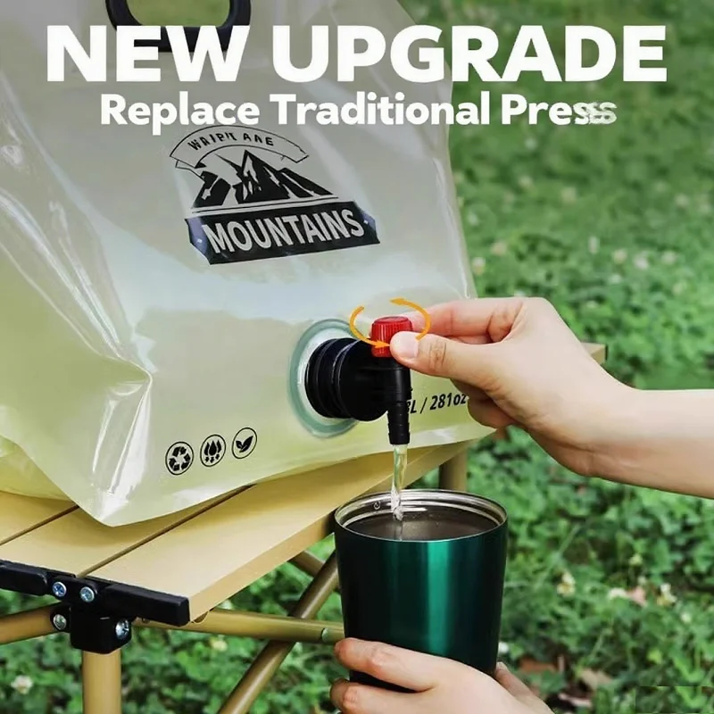 8L حاوية المياه القابلة للطي كيس الماء للطي علبة زجاجة للطي دلو الماء YYSD04 #3