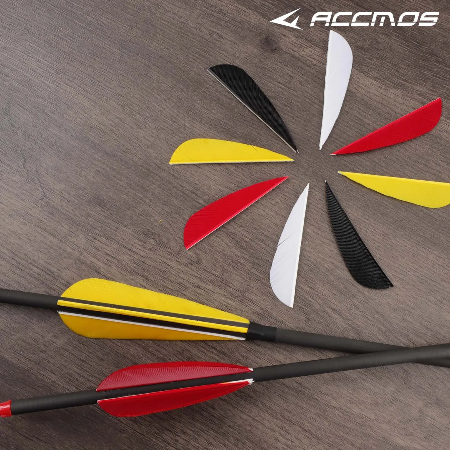 

2.5" True Feather Arrow Fletching Real Natural Feather Vanes for Shooting Arrow Replacement 50pcs/pack