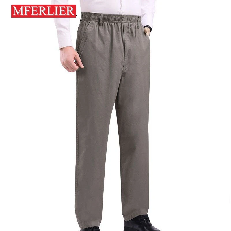 

Spring Summer Pants Men 5XL 6XL 7XL 8XL Loose Waist 130cm Plus Size Thin Style Large Size Pants