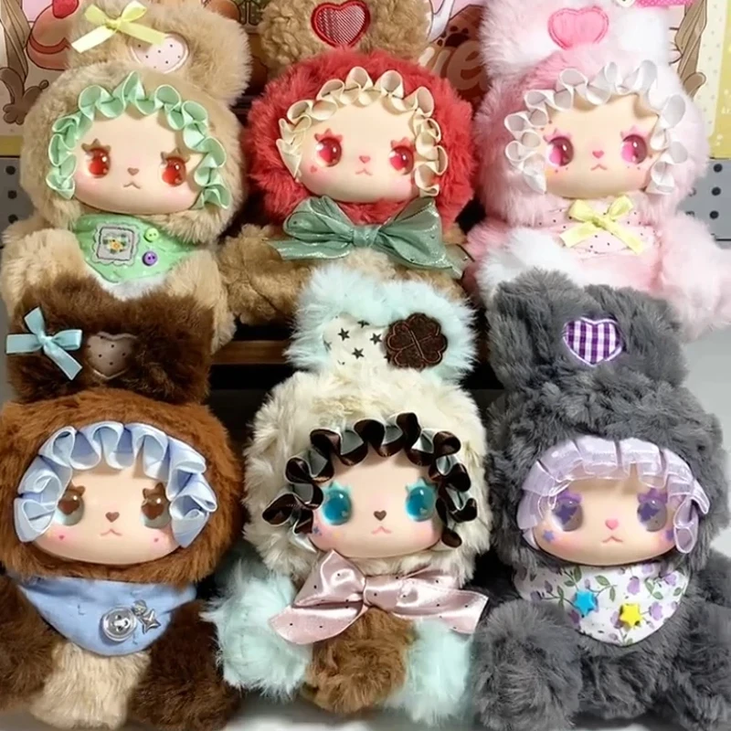 

Lovely Emma Sweet Treat Bunnies Series Blind Box EMMA Vinyl Face Plush Mystery Box Doll Surprise Bag Charm Pendant Action Figure