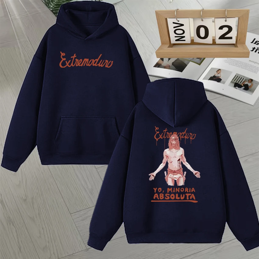 Rock Band Extremoduro Yo,minoria Absoluta Graphic Double Sided Print Hoodie Unisex goth Fleece Sweatshirts Men Women Pullovers