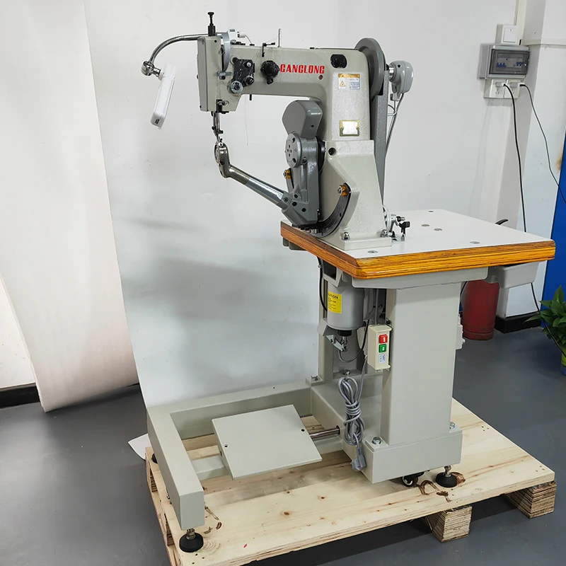 GL-168 Swing Arm Heavy Material Single Needle Wall Side Straight Stitch Shoe Sewing Machine for Sewing Soles