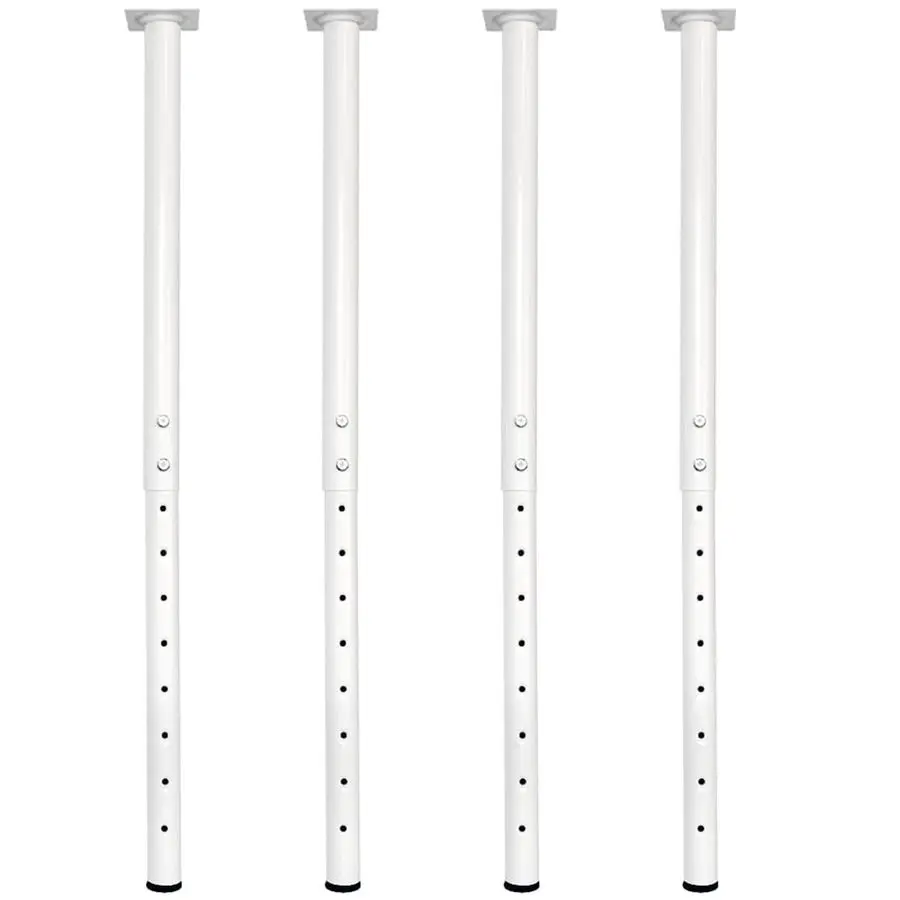 

Adjustable Metal Table Leg, 2440 inch, 60100cm, Home Office DIY Desk Leg, Furniture Leg Set 4, White