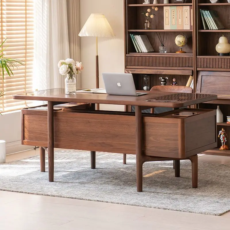 North American black walnut solid wood desk home desk modern simple light luxury study writing desk