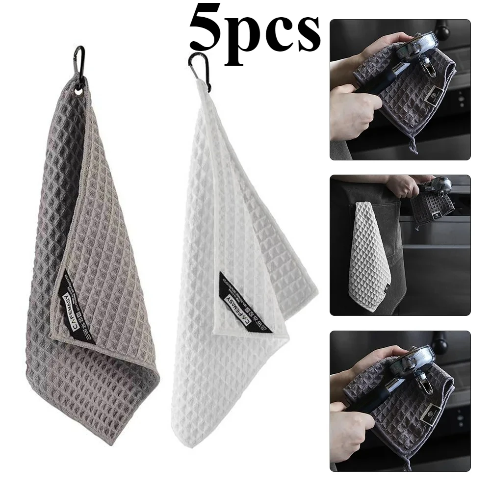 Paquete de 5 Toallas Super Absorbentes para Cafetera, Bar, Cafetería, Tienda de Té con Leche, Utensilio Especial para Limpieza del Hogar y Cocina