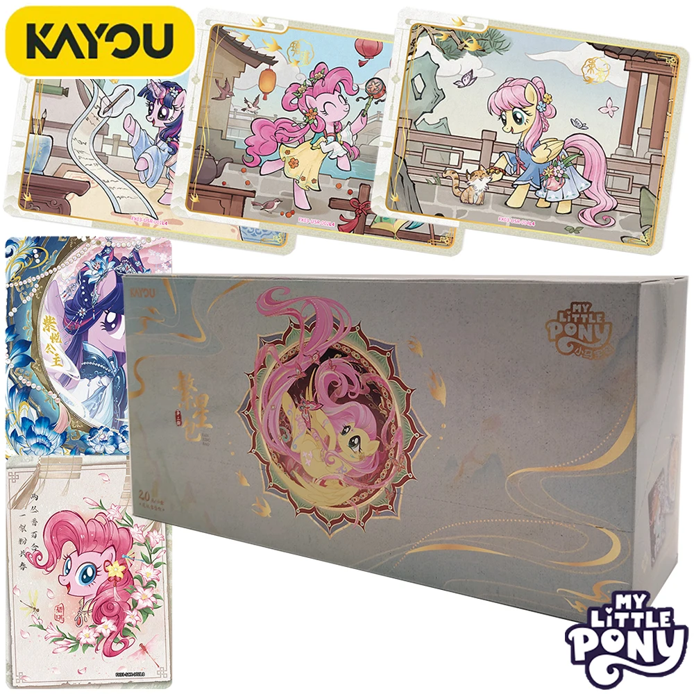KAYOU Genuine My Little Pony Collection Card Friends Festival Gathering Share Card Toys Cute Magic Princess Limited Peripheral