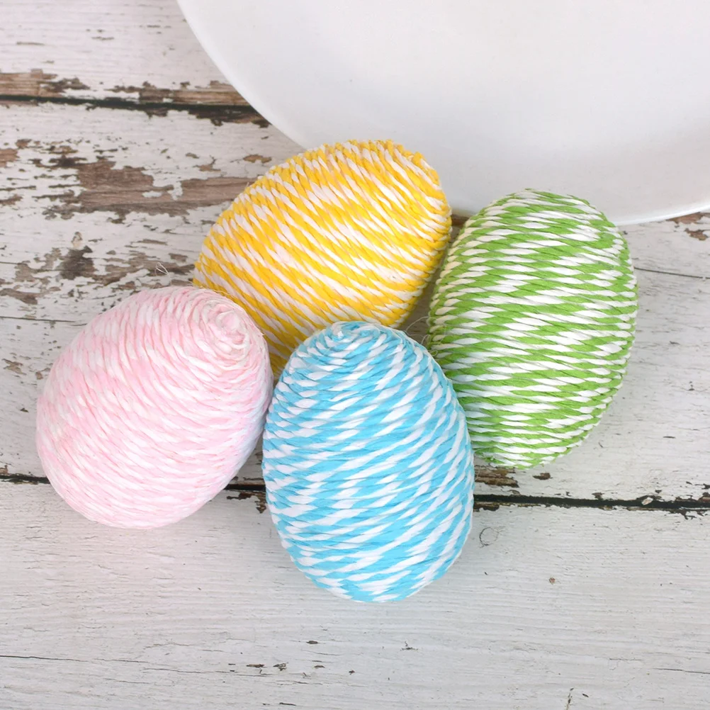 

4Pcs Lifelike Foam Easter Eggs Small Adornments for Festival Season Party Decoration Craft Activity Kids Safe Fun