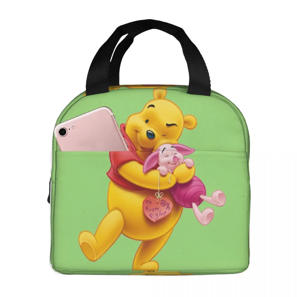 Boys Travel Storage Bags Anuncios And Piglet Beverage Disney Winnie The Pooh Leakproof InsulatedPicnic StorageOutdoor