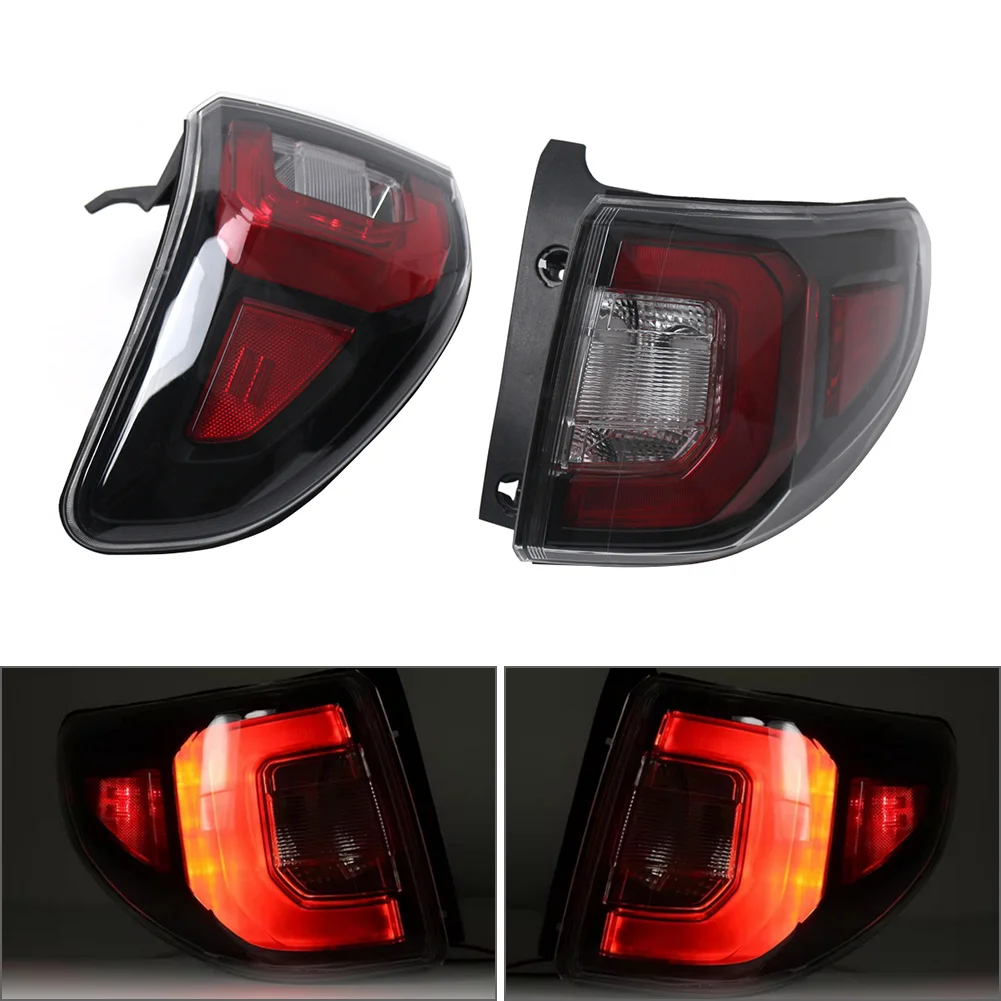 Brake Lamp Assembly Rear Tail Light 1 Pair For GMC Acadia SL 2013 ABS + PC + LED Clear & Red