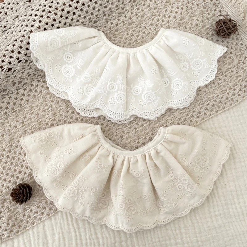 Bandana Dribble Bibs Lace Bibs Cotton False Collar Front Baby Bibs Newborn Baby Gifts Baby Bibs for Comfortable Kid