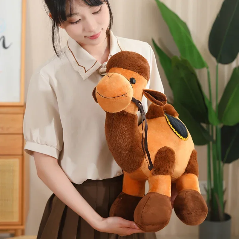 Cute Camel Stuffed Toy Trendy Full Filling Soft Toddler Plush Animals Toy for Fun Plush Toy Stuffed Doll Pillow for Kids Gift