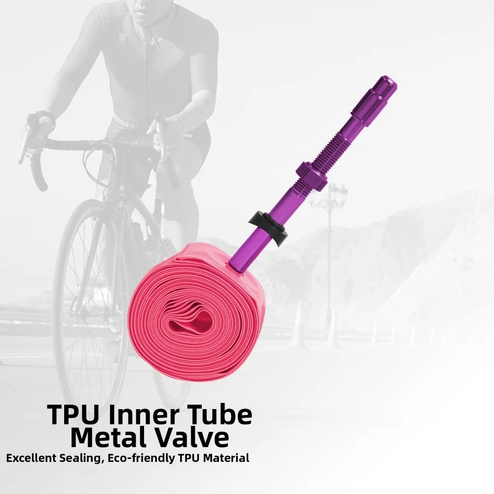 

-TPU Material 38g Ultra-Light Inner Tube For Bicycles - 700c Rim Fit For Bikes Metal Valve With 45/65/85mm Removable Core