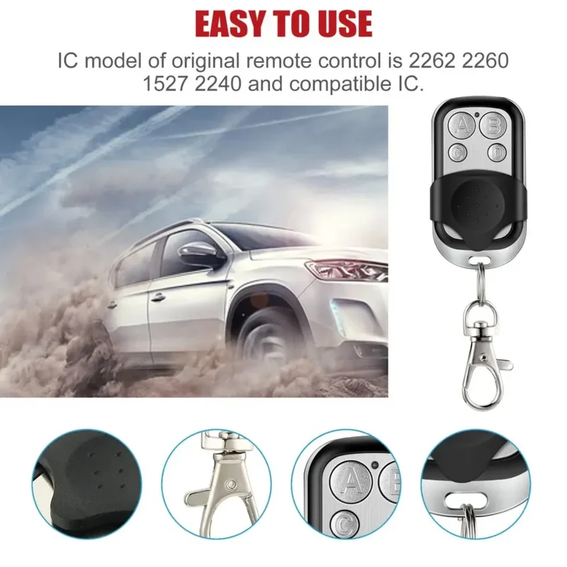 Cloning Duplicator Key Fob A Distance Remote Control 433MHZ Clone Fixed Learning Code Rolling Code For Gate Garage Door