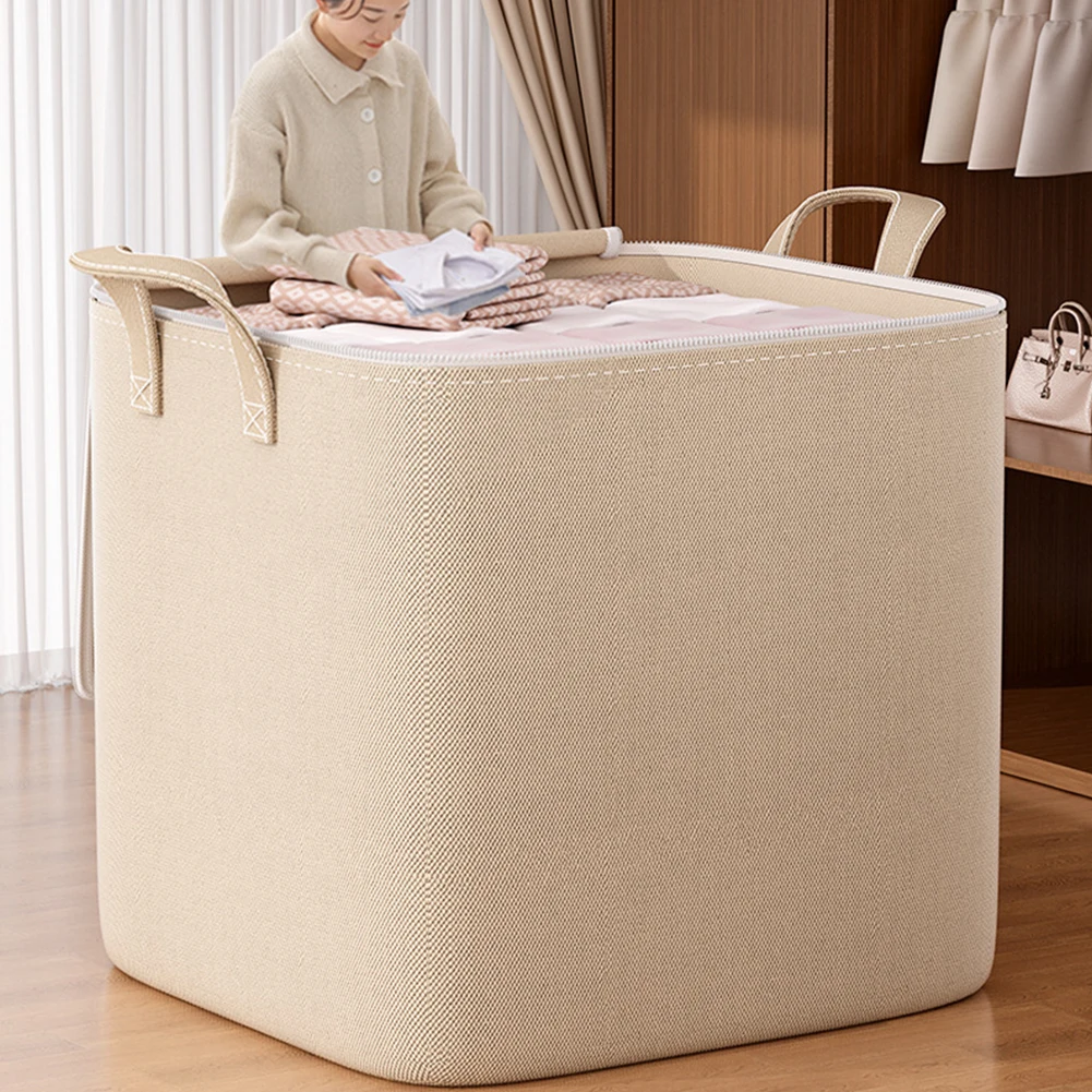 110/140L Closet Organizer Extra Large Blanket Storage Bags Foldable Storage Bin for Comforters Bedding Blankets Clothing Pillows