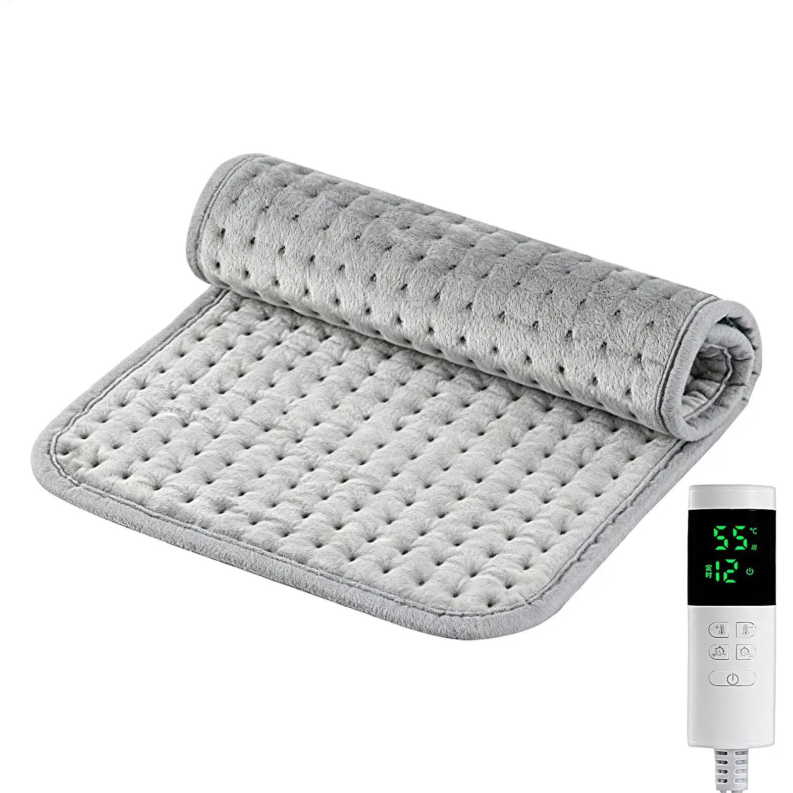 

Подушка с подогревом, 9-скоростная интеллектуальная 12-скоростная одеяло с таймером, накидка, грелка, большая для шеи, плеч, колена, ног, живота, Рождества