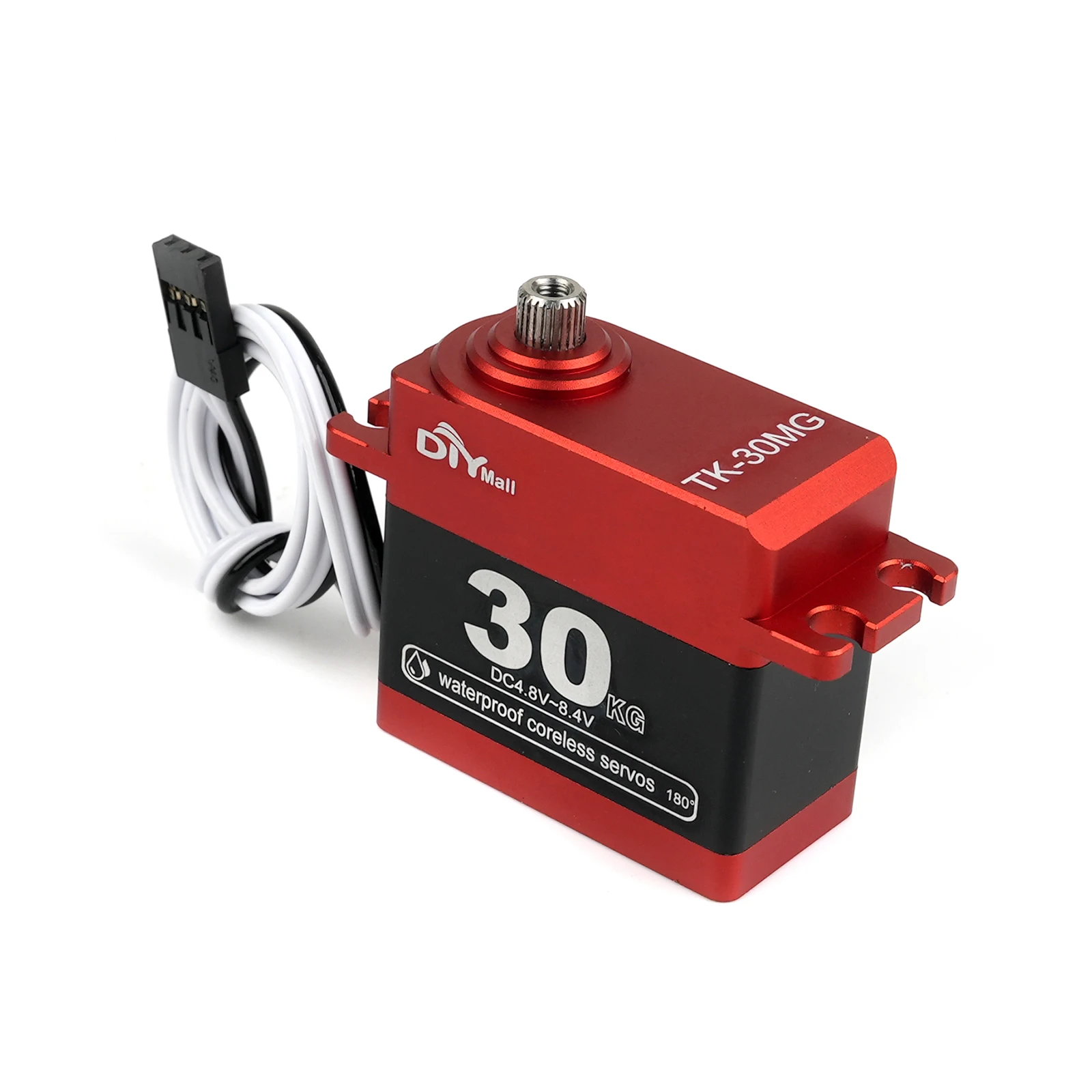 30 كجم. سم إطار معدني من الألومنيوم مؤازر رقمي بدون قلب معدات معدنية 180 ° /270 ° /360 °   مقاوم للماء لـ 1/8 1/10 RC سيارة قارب روبوت TK-30MG
