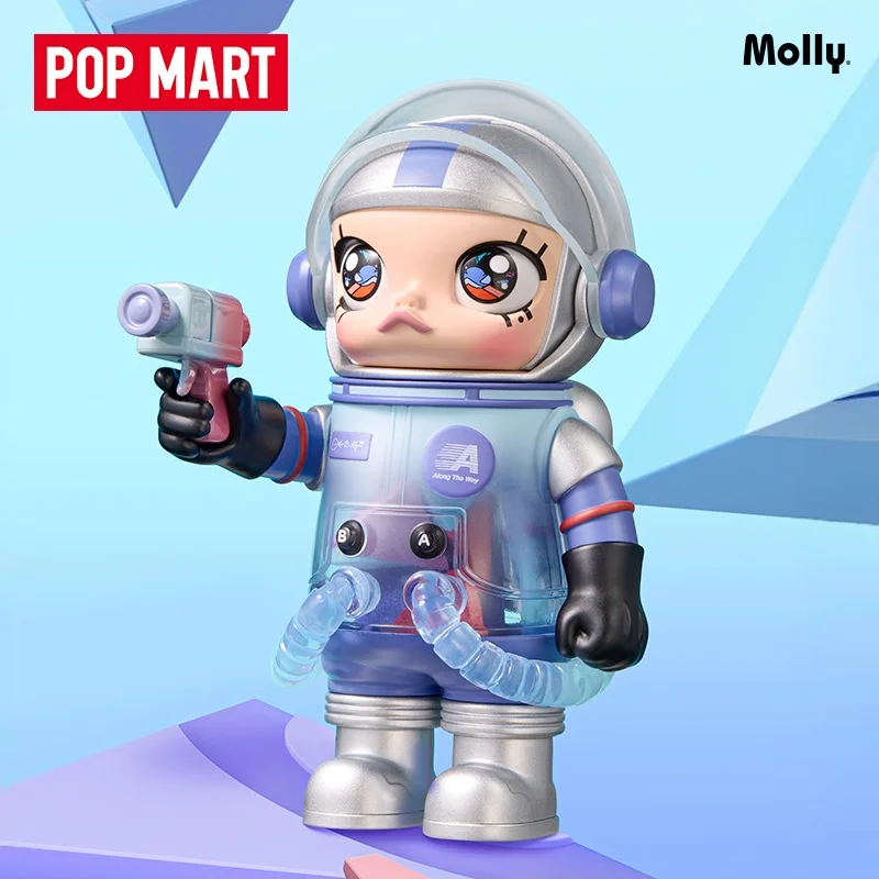 POPMART MEGA SPACE MOLLY 100% Anniversary Series 3 Blind Box Desktop Ornament Birthday Gift Children's Toy Collection