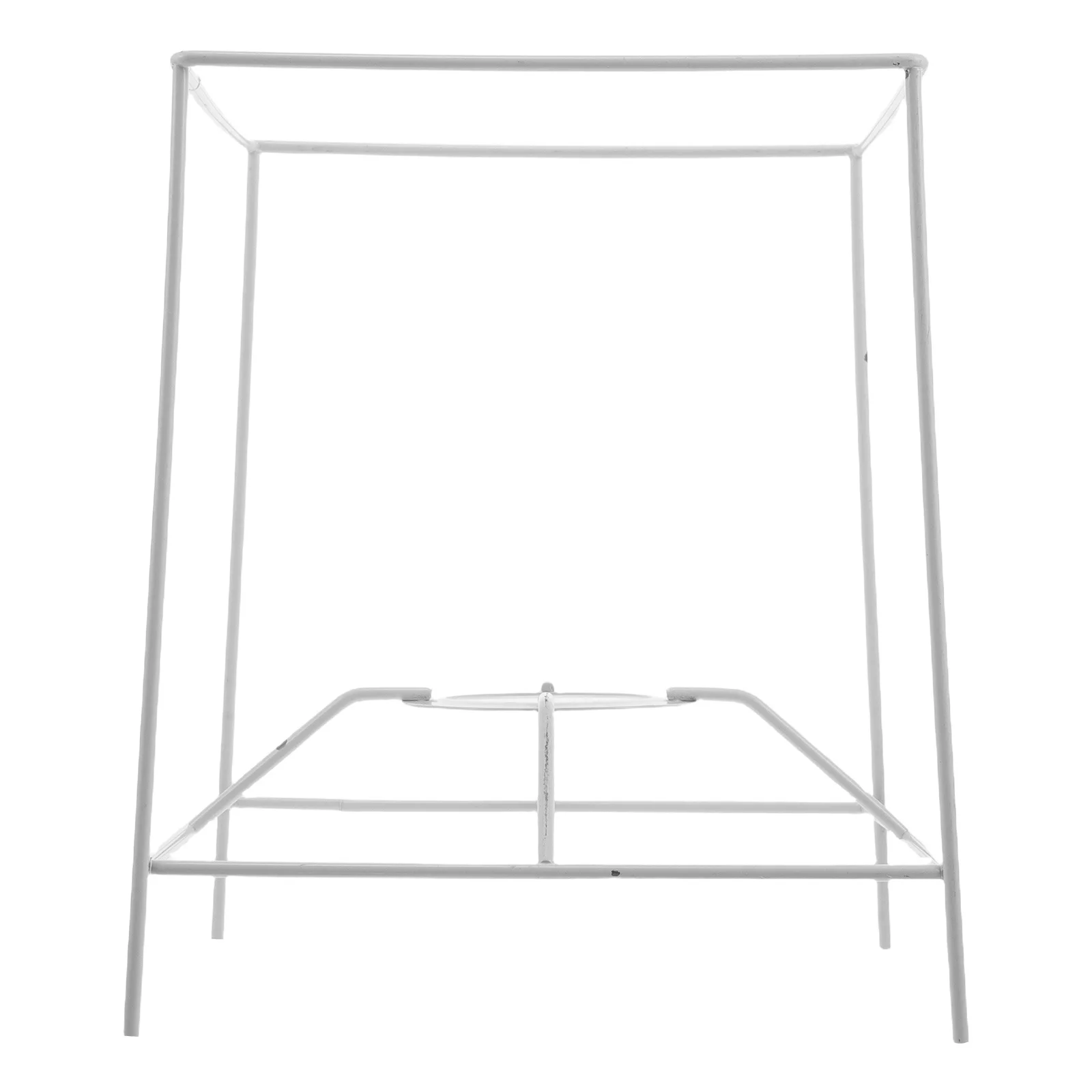 

Lamp Shade Frame E27 Square Iron Wire Diy Metal Holder For Pendant Table Lighting White Cage Style Adapter Ring Support