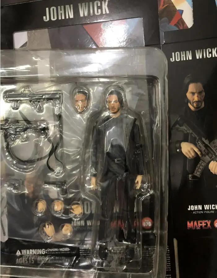 Figura de acción John Wick Chapter 2 de 17cm, muñeco de juguete, regalo de Navidad con caja