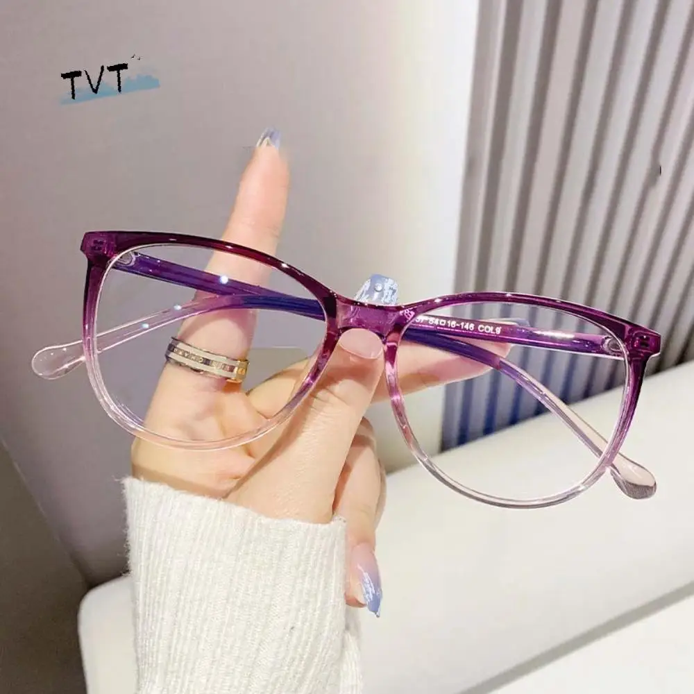 

Transparent Anti Blu-ray Glasses PC Versatile Unisex Plain Eyewear Lightweight Waterproof Gradient Frame Glasses Outdoor