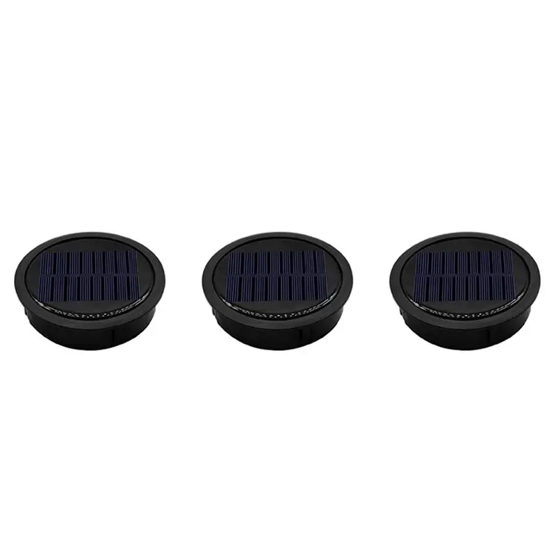 A69E3 Pack Big Solar Light Replacement Top For Outdoor Hanging Lanterns, More Powerful More Energy Efficient
