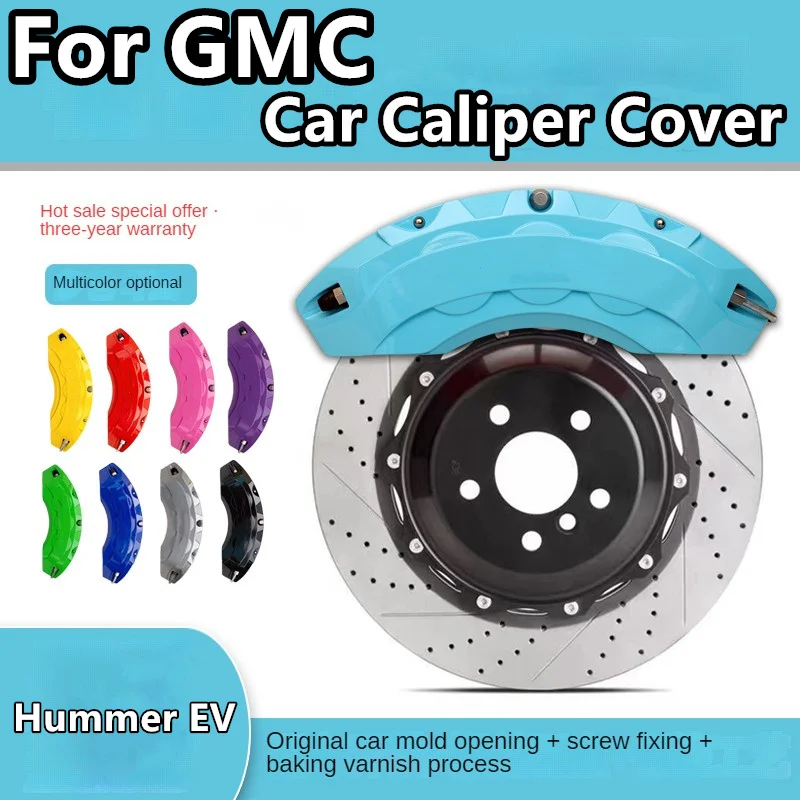 For GMC Hummer EV Brake Caliper Cover Aluminum Alloy Front Rear Wheel Modification Kit