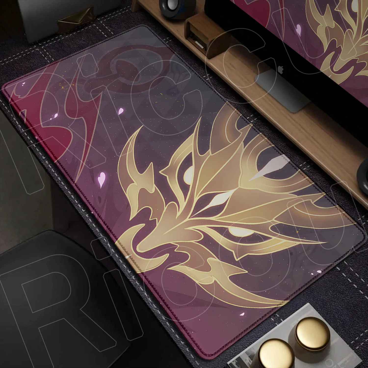 Kawaii Anime Mouse Pad Genshin Impact Kamisato Ayaka Gaming Non-slip Speed Table Mat XXL Computer Stitch Edge Keyboard Play Rugs
