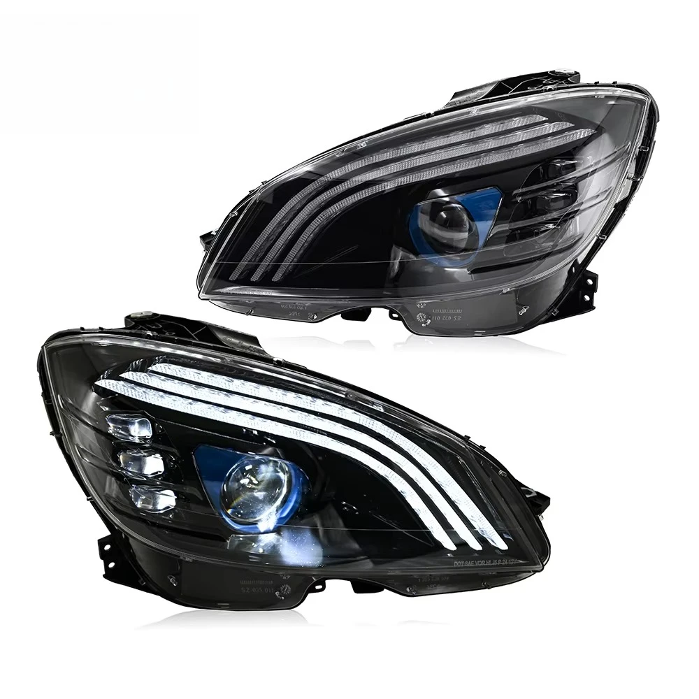 A506-B Xenon Car Lights for W204  Headlight Projector Lens 2008-2011  Class  W204 Head Lamp LED Headlights Drl Automotive