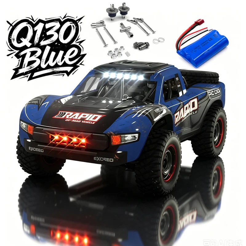 Q130 Q130C Q130 PRO 1/14 4WD RC Car Brushless Motor 45A ESC Hydraulic Shock Absorber 2.4G High Speed Off Road Truck