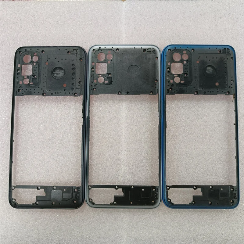 For Realme 7 5G RMX2111 Housing Case Middle Frame Chassis (No Volume Side Key) Repair Replace Parts