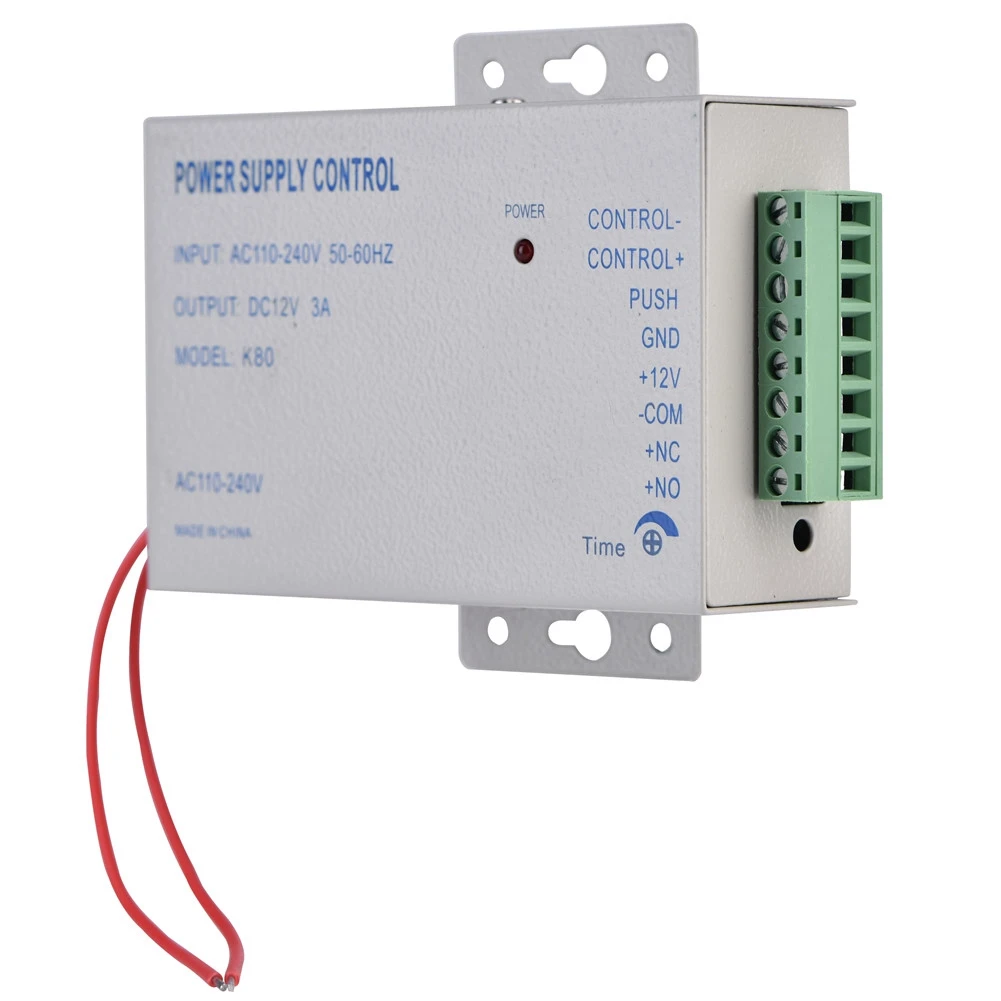 

DC 12V 3A Access Control Power Supply Switch AC 110V-240V Input Power Source Supplier Adapter for Video Intercom System Access