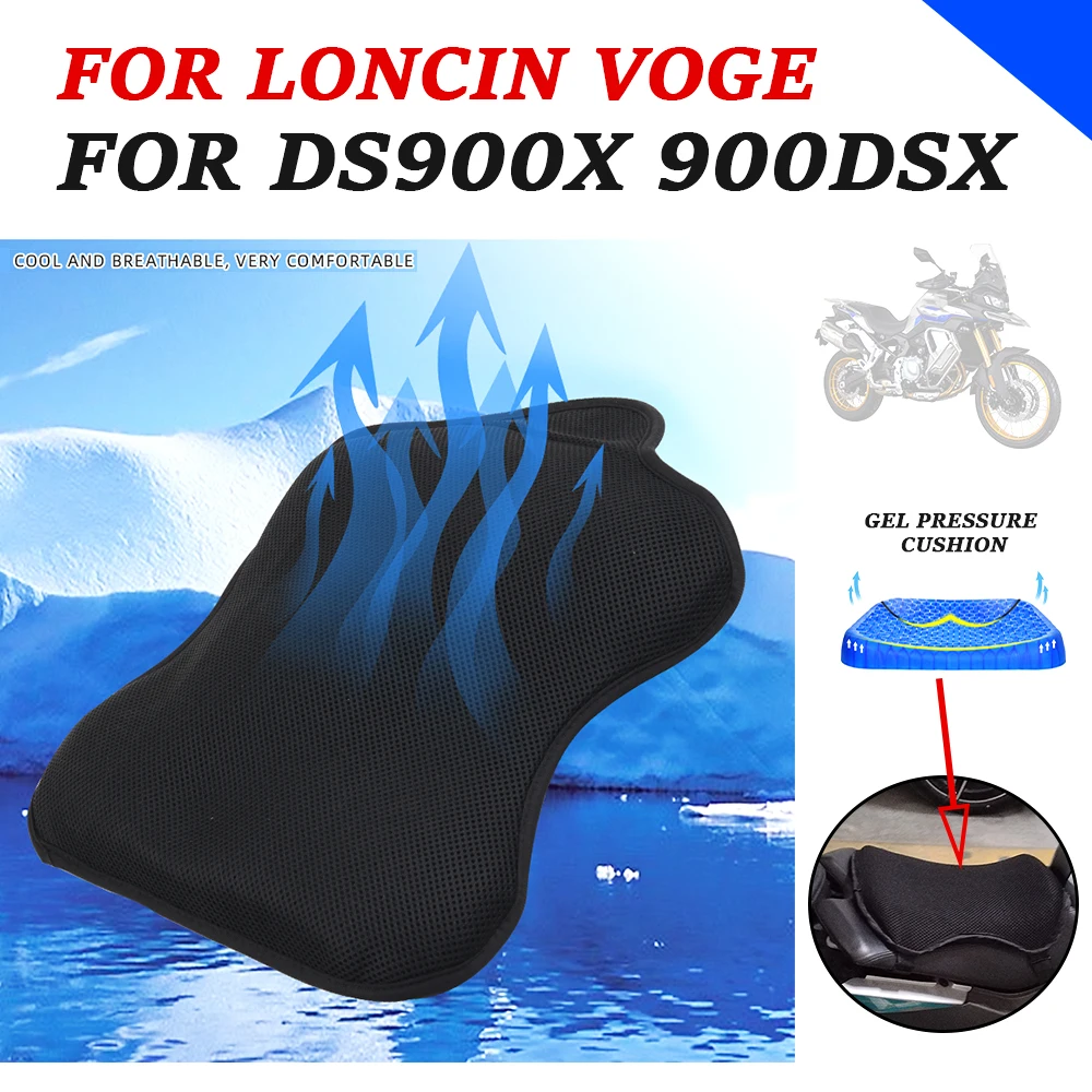 Motorcycle Accessories Gel Seat Cushion Cover Pressure Relief Pad For VOGE Valico DS900X DSX900 900DSX DSX 900 DS 900 X 2024