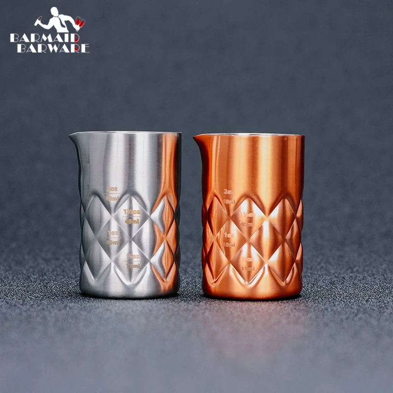 

100 мл 304 мерный стаканчик инструменты Бар мера шейкер для коктейля-металлический стержень дух мера с носика серебро/Медь