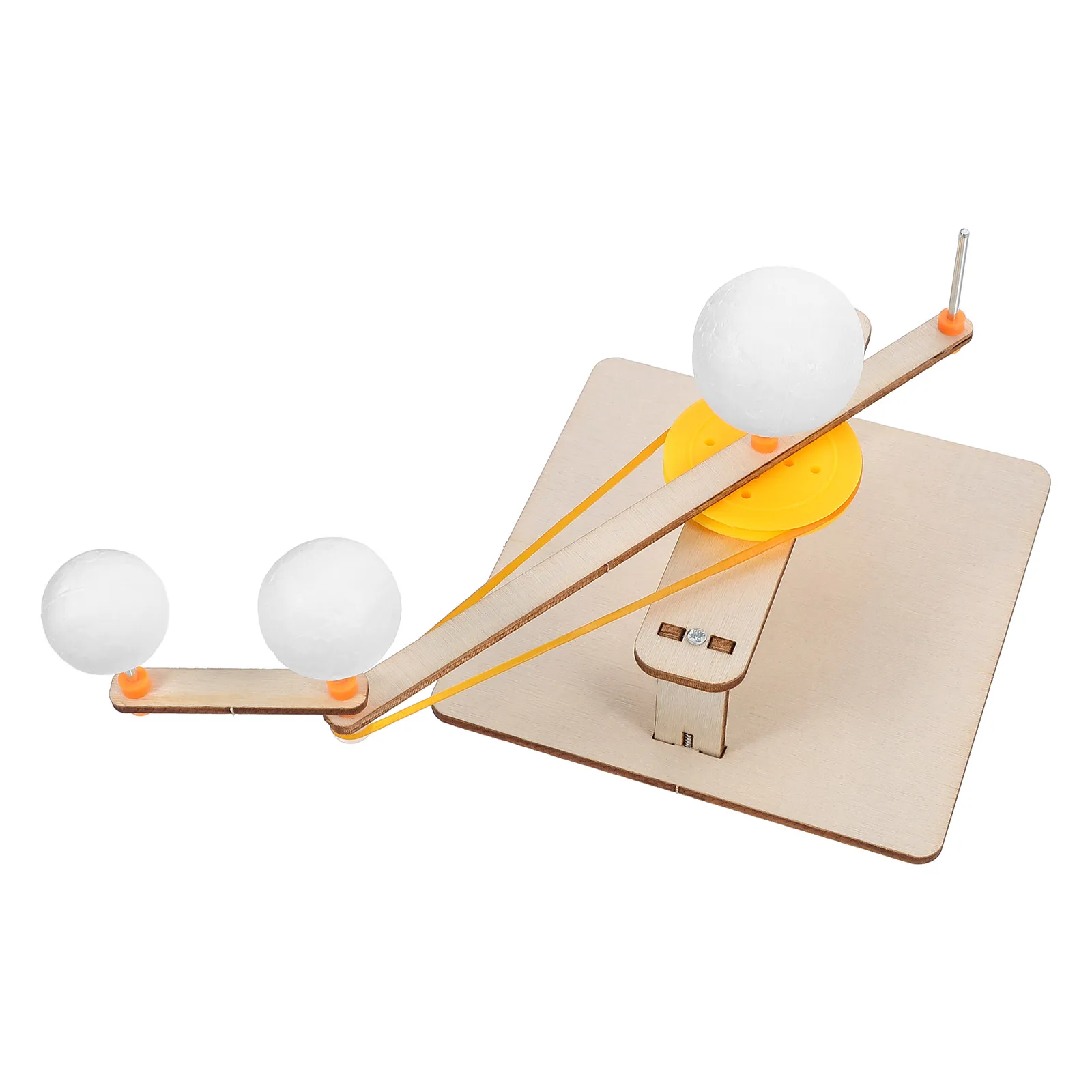 

1 set Three Ball System Model Wooden Kit Astronomical Simulator School Teaching Prop DIY Planetarium Educational Astronomy Demo