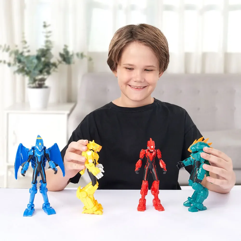 1pc Heroes Dinoster Dinoster Figura Lucio/Delby/OZ/Jay Min con braccioli mobili Anime Action Figure Giocattoli per bambini Regalo