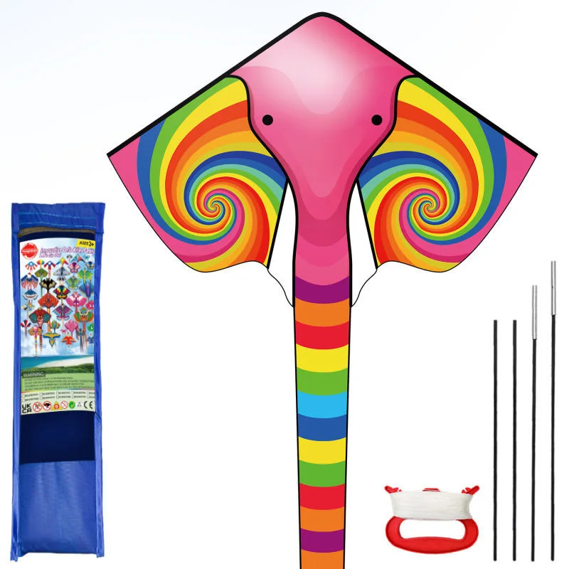 Cerf-volant prairie cerf-volant brise pour voler jeu enfants adultes longue queue cerf-volants chaîne vichy en plein air amusant sport jouets ensemble