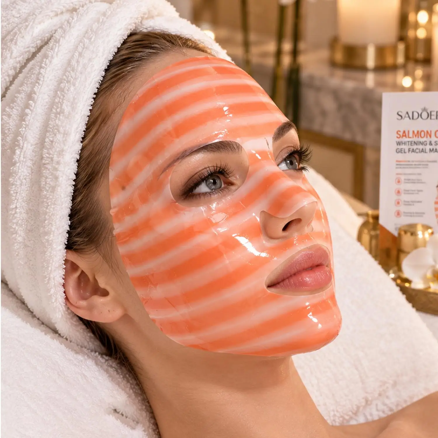 Collagen Gel Face Mask Moisturizing Barrier Repair Shrink Pores Mask Anti Dullness Soothing Deep Hydrating Facial Mask Skin Care