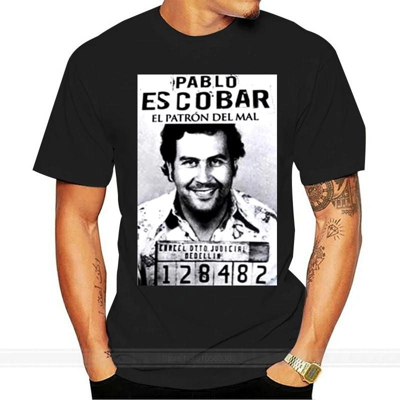 Gangster Pablo Escobar Colombian Drug Weed Mafia Scareface Luciano Money Capon Tshirt Vintage Thug Life Style Tee