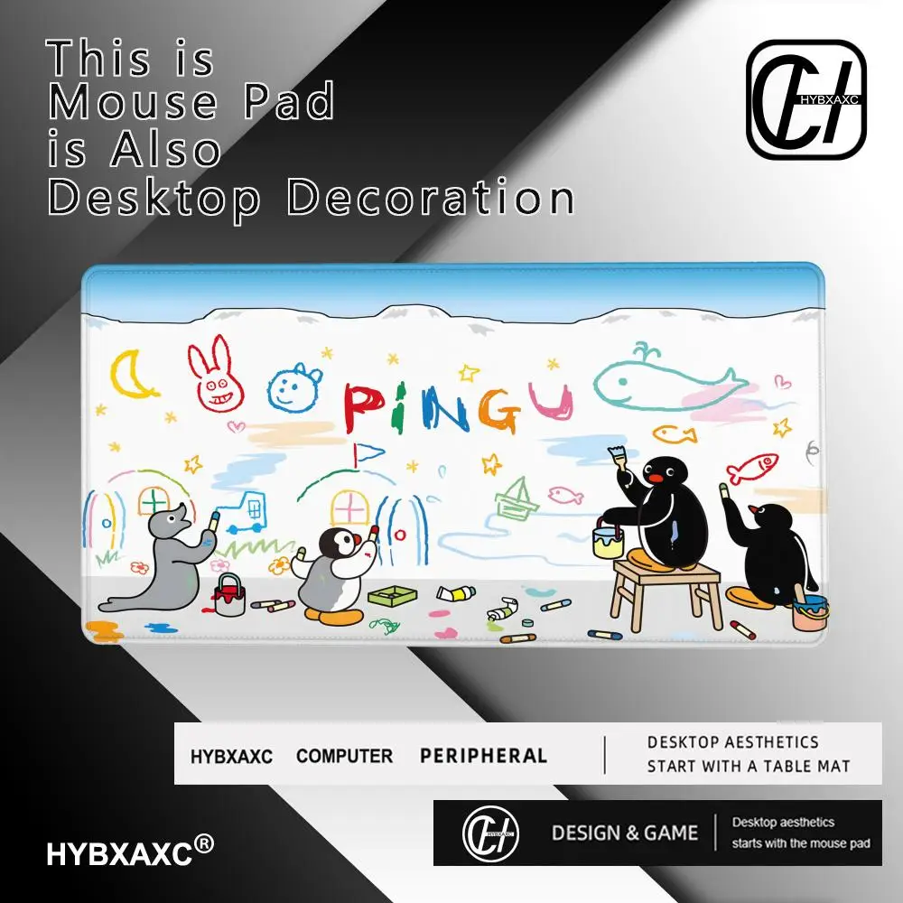 Cute Pingu Mousepad New Arrivals Large Gaming Mouse Pad L XL XXL Gamer Mouse Pad Size For Keyboards Mat