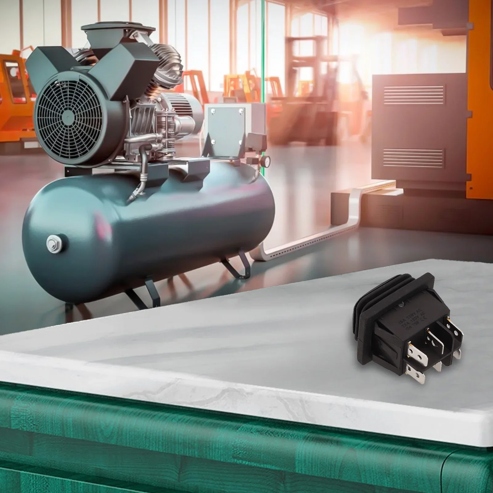 Ready For Immediate Use Momentary Polarity Reverse Switch 6 Pin 3 Position Switch Easy Installation For DC Motor