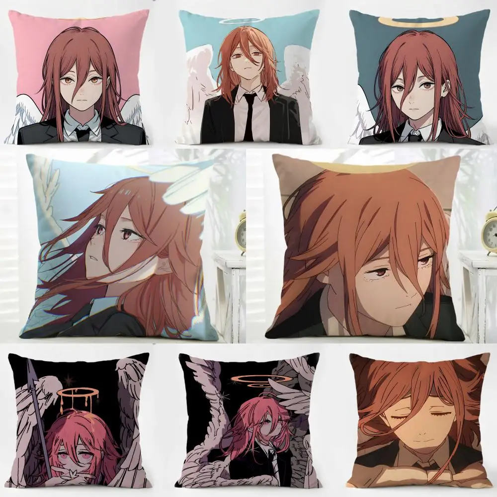 J-Jiburiru The Devil Angel D-Djibril Cushion Cover Washable Linen Pillowcase Soft  for Daily Sofa Bed Home Room Decor