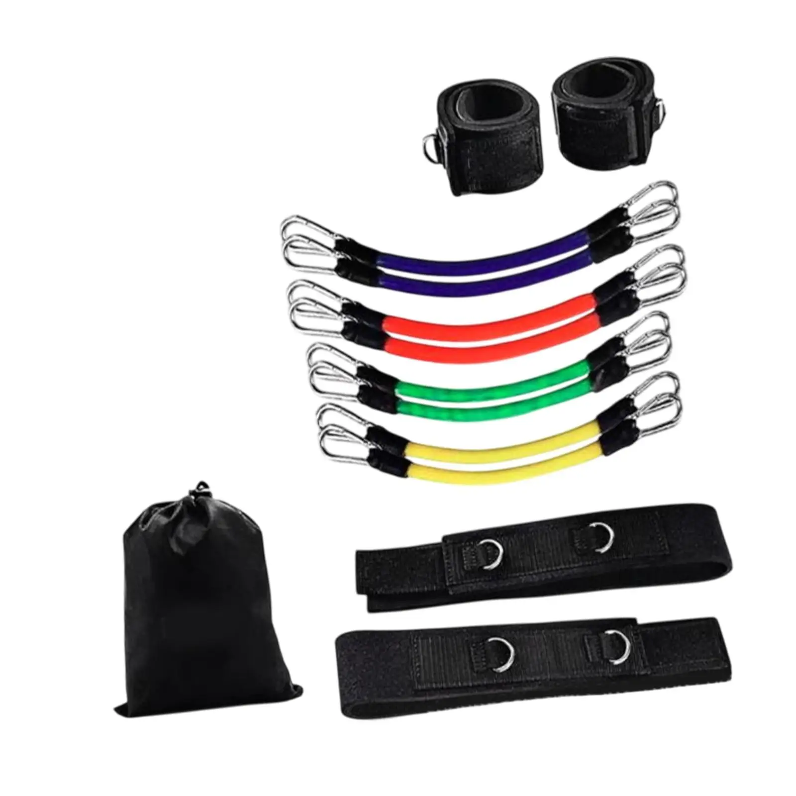 Resistance Bands with Ankle Cuffs for Glute Workout Leg Strength Trainer Fitness Bands Exercise Home Use